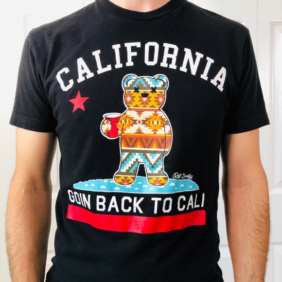 Riot Society Black Goin Back To Cali T-Shirt S - Picture 2 of 4